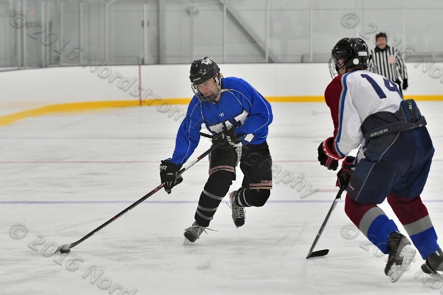 Wheaton College Men\'s Ice Hockey vs Middlesex Community College. - Photo By: KEITH NORDSTROM